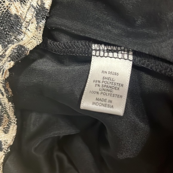 Leopard Print Mesh Ruched Top with Diamond accessories by Express/ Size Medium - Picture 9 of 9